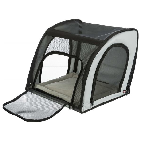 TRIXIE Si&egrave;ge d'auto pour animaux de compagnie 44x40x37 cm Gris et noir