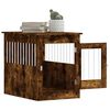 vidaXL Meuble de cage pour chiens ch&ecirc;ne fum&eacute; 55x80x68 cm