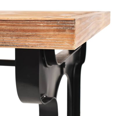 vidaXL Table de salle à manger Sapin massif Dessus de table en bois