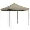vidaXL Tente de réception pliable escamotable taupe 292x292x315 cm