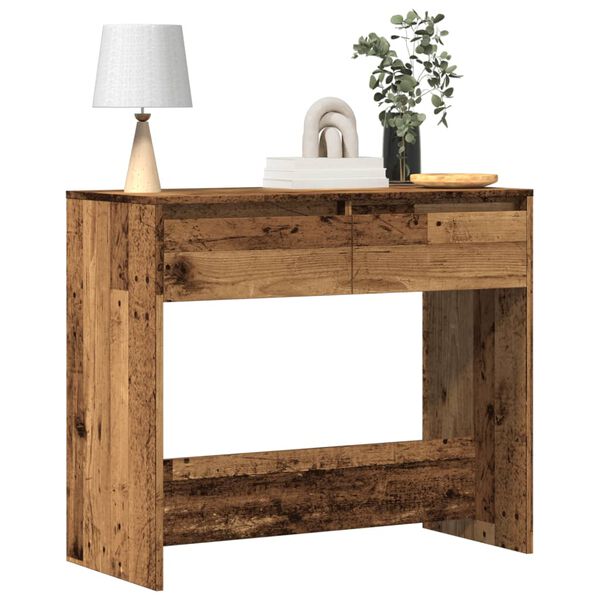 vidaXL Table console vieux bois 89x41x76,5 cm bois d'ing&eacute;nierie