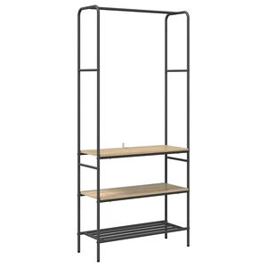 vidaXL Porte-v&ecirc;tements Ch&ecirc;ne Sonoma 77 x 30 x 171 cm Bois d'ing&eacute;nierie