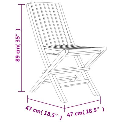 vidaXL Ensemble à manger de jardin 7 pcs Bois de teck solide