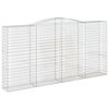 vidaXL Paniers à gabions arqués 5 pcs 400x50x200/220 cm Fer galvanisé