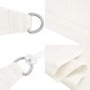 vidaXL Voile d'ombrage 160 g/m² Blanc 2,5x5 m PEHD