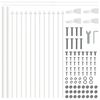 vidaXL Cl&ocirc;ture de jardin 5 pcs Blanc 8,5 x 0,6 m