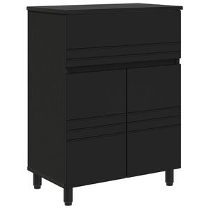 vidaXL Unit&eacute; de vanit&eacute; de salle de bain Noir 60 x 35 x 80 cm