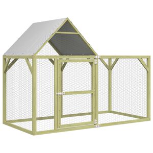 vidaXL Poulailler 200x100x150 cm Bois de pin massif impr&eacute;gn&eacute;