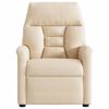 vidaXL Fauteuil inclinable électrique beige tissu microfibre