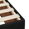 vidaXL Sommier &agrave; lattes de lit avec matelas Noir 140x190 cm Velours