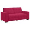 vidaXL Canap&eacute; 2 places rouge bordeaux 180 x 78 x 84 cm velours