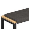 vidaXL Coussin de banc Simili cuir Noir Profondeur 35 cm