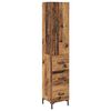 vidaXL Haut Armoire Bois Ancien 34,5 x 34 x 180 cm Bois d'ing&eacute;nierie
