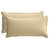 vidaXL Housse de coussin 2 pc HOUTEN Beige 40 x 80 cm Polyester