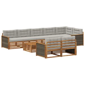 vidaXL Ensemble de canap&eacute;s d'ext&eacute;rieur 9 pc