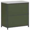 vidaXL Rangement de cuisine Vert olive 60 x 50 x 92 cm Acier