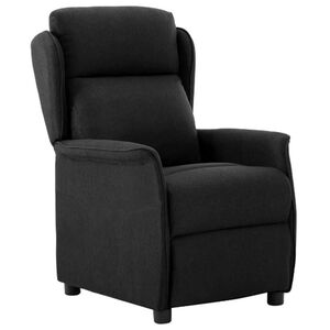 vidaXL Fauteuil inclinable Noir Polyester