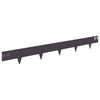 vidaXL Bordure de Pelouse 30 pcs 100 x 12 cm Acier Noir