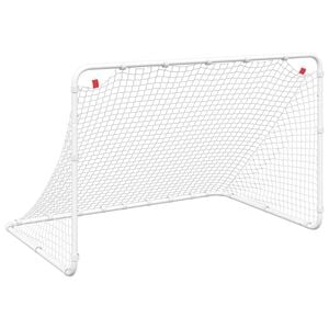 vidaXL But de football Blanc 122x81x81 cm Acier