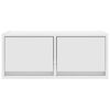 vidaXL Meubles TV 2 pcs blanc 60x31x25,5 cm bois d'ing&eacute;nierie