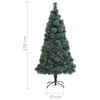 vidaXL Sapin de No&euml;l artificiel avec support Vert 150 cm PET