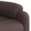 vidaXL Fauteuil inclinable &eacute;lectrique marron fonc&eacute; tissu