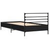 vidaXL Cadre de lit sans matelas noir 75x190 cm