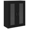 vidaXL Haut Armoire Montage mural 2 pcs Ch&ecirc;ne noir 69,5 x 34 x 180 cm
