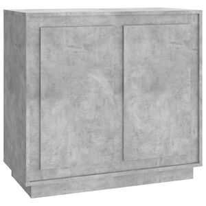 vidaXL Buffet gris b&eacute;ton 80x34x75 cm bois d'ing&eacute;nierie