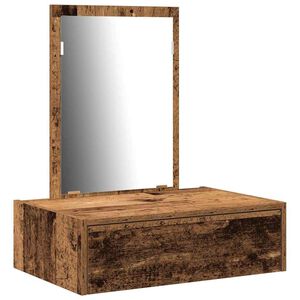 vidaXL Table de Toilette Marron 60 x 40 x 70 cm Bois d'ing&eacute;nierie