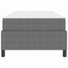 vidaXL Cadre de lit avec matelas Gris clair 80 x 200 cm tissu