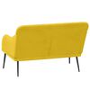 vidaXL Banc Jaune 110x76x80 cm Velours