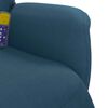vidaXL Fauteuil inclinable de massage avec repose-pied bleu velours
