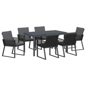 vidaXL Ensemble de salle &agrave; manger pour jardin 7 pc Anthracite