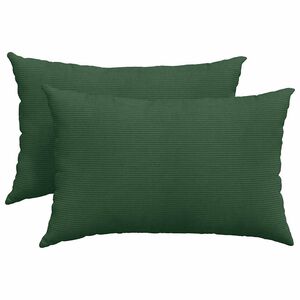 vidaXL Coussins de canap&eacute; 2 pcs Vert fonc&eacute; 60 x 40 cm