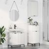 vidaXL Ensemble de mobilier de salle de bain avec tiroir 3 pcs Blanc