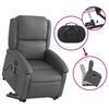 vidaXL Fauteuil inclinable de massage &eacute;lectrique gris similicuir