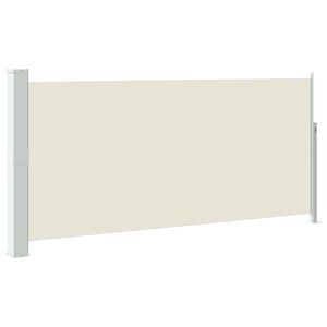 vidaXL Auvent lat&eacute;ral r&eacute;tractable 140 x 314 cm Blanc cass&eacute;