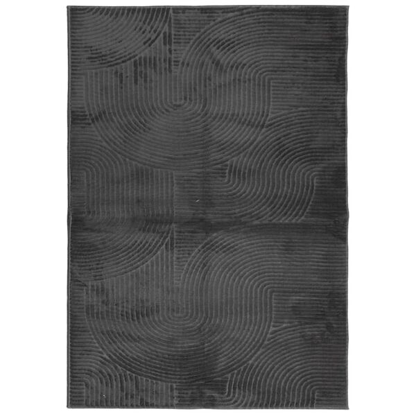 vidaXL Tapis IZA poils courts style scandinave anthracite 160x230 cm