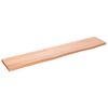 vidaXL &Eacute;tag&egrave;re murale marron clair 100x20x2cm bois ch&ecirc;ne massif trait&eacute;