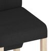vidaXL Chaises &agrave; manger lot de 6 noir tissu