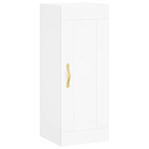 vidaXL Armoire murale blanc 34,5x34x90 cm bois d'ing&eacute;nierie