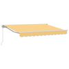vidaXL Auvent r&eacute;tractable manuel Sable 4 &times; 3 m Polyester et Aluminium