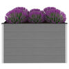 vidaXL Lit sur&eacute;lev&eacute; de jardin WPC 150x100x91 cm Gris