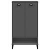 vidaXL Armoire à chaussures VIKEN gris anthracite bois d'ingénierie