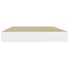 vidaXL &Eacute;tag&egrave;res flottantes 4 pcs ch&ecirc;ne et blanc 50x23x3,8 cm MDF