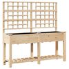 vidaXL Cache-pot de jardin Beige 161 x 46 x 152,5 cm