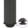vidaXL Pieds de table de bar 4 pièces Anthracite 110-112 cm Acier