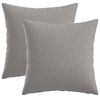 vidaXL Coussin avec oreiller HEERLEN 2 pc Gris nuage Tissu