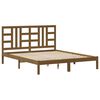 vidaXL Cadre de lit Marron miel Bois de pin massif 160x200 cm